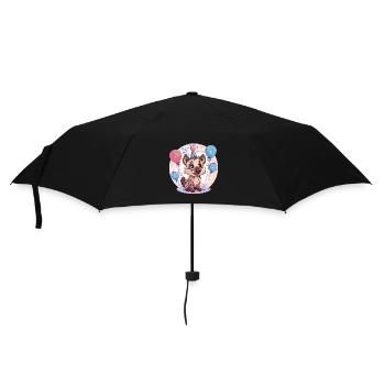 Hyène Anniversaire Bébé - Parapluie standard - noir - Devant