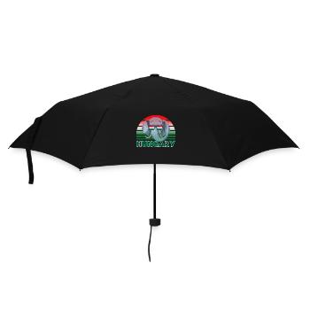 Ungarn - Regenschirm (klein) - Schwarz - Vorne