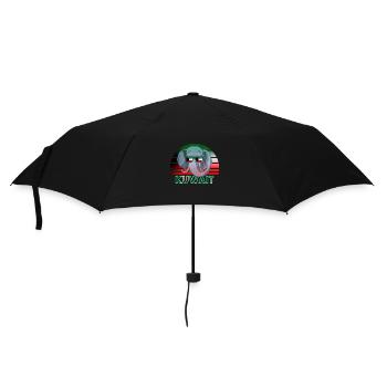 Kuwait - Regenschirm (klein) - Schwarz - Vorne