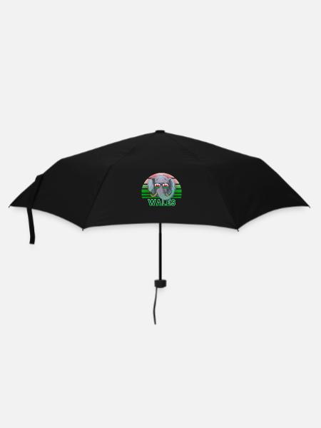 Wales - Regenschirm (klein) - Schwarz