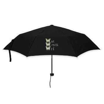 WWW weck worscht woi Rhoihesse - Regenschirm (klein) - Schwarz - Vorne