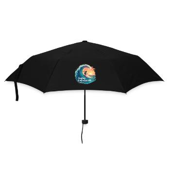 Le surf est ma vague de vie – Surfer & Ocean - Parapluie standard - noir - Devant