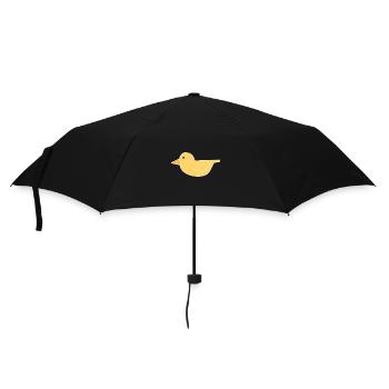 Duck Bird Chick Animal Icon - Umbrella (small) - black - Front