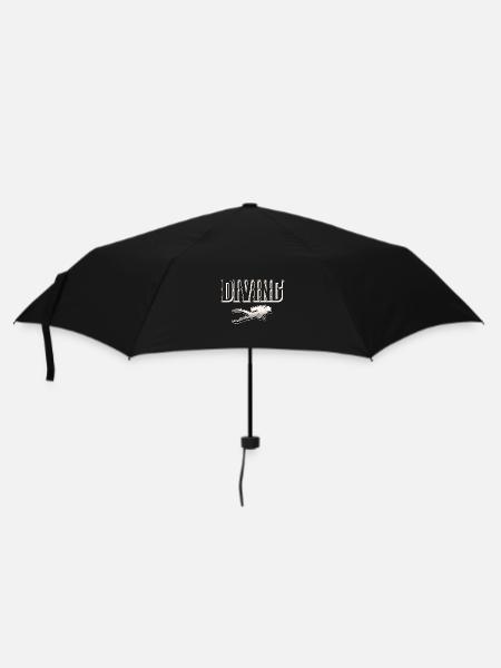 Taucher Tauchen - Regenschirm (klein) - Schwarz