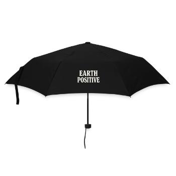 Typographie audacieuse positive pour la terre - Parapluie standard - noir - Devant