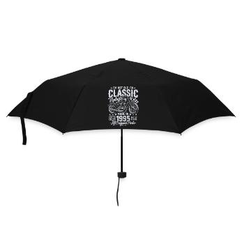 1995 Vintage Born Motorcycle Birthday Gift - Umbrella (small) - black - Front