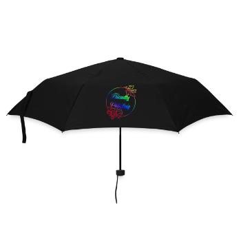 FriendlyPöbeling Rainbow - Regenschirm (klein) - Schwarz - Vorne