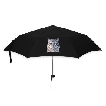 The White Cat - Umbrella (small) - black - Front