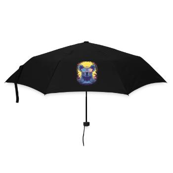 climate change zoo animal funny sayings - Umbrella (small) - black - Front