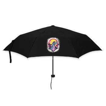 birthday gift brachiosaurus funny sayings - Regenschirm (klein) - Schwarz - Vorne