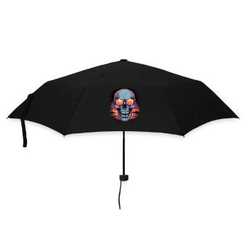 gift idea bones love board skeleton costume - Regenschirm (klein) - Schwarz - Vorne