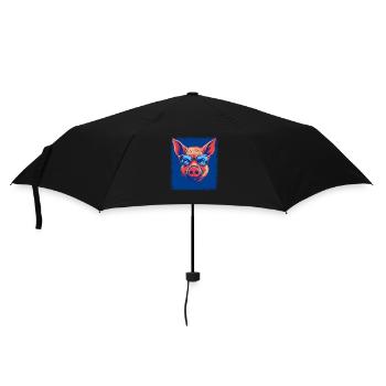 Fun Peace pour Paris Pride 60s Heart Happy Green - Parapluie standard - noir - Devant