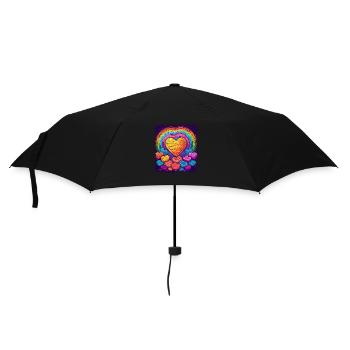 hippie drôle cadeau idée fierté symbole de paix funky - Parapluie standard - noir - Devant