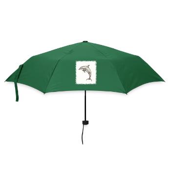 bday marine life birthday awesome fisherman - Umbrella (small) - bottlegreen - Front