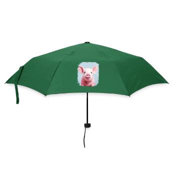 funny quote backyard griller quote humor pork - Regenschirm (klein) - Flaschengrün - Vorne