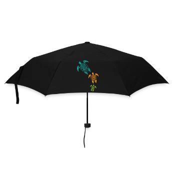 Maori Turtles Group Tattoo Gift Idea - Umbrella (small) - black - Front