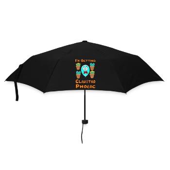 Ich werde klaustrophobisch - Kakteenkaktusballon - Regenschirm (klein) - Schwarz - Vorne