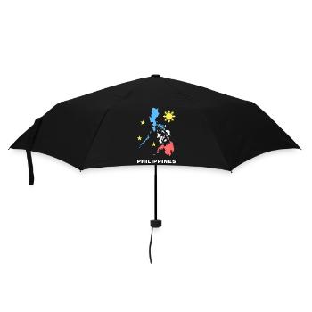 Philippinen Flagge Karte Design für stolze Pinoys - Regenschirm (klein) - Schwarz - Vorne