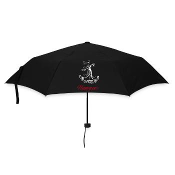 Flamingo (dark) - Umbrella (small) - black - Front