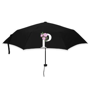 P - Regenschirm (klein) - Schwarz - Vorne