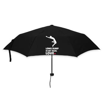 I love long jump - Umbrella (small) - black - Front