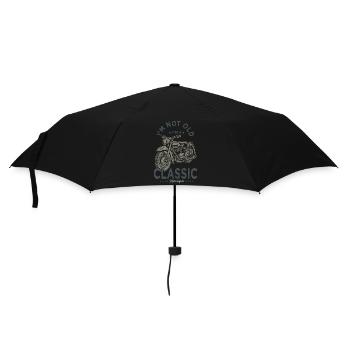 nicht alt Ich bin klassisches T-Shirt Motorrad - Regenschirm (klein) - Schwarz - Vorne