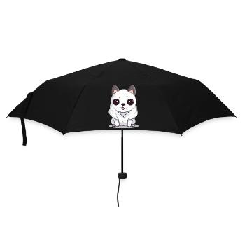 Dokoi the dog - Umbrella (small) - black - Front