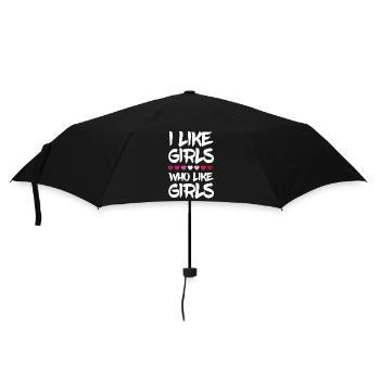 Mois de la fierté LGBTQ - J’aime les filles qui aiment les filles - Parapluie standard - noir - Devant