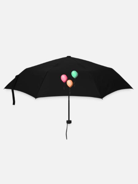 Ballons pastel - Parapluie standard - noir