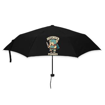 Defender warrior with sword - Umbrella (small) - black - Front