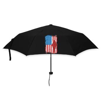 Eiscreme 4. Juli USA - Regenschirm (klein) - Schwarz - Vorne