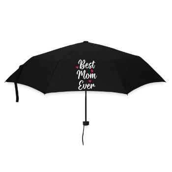 Beste Mutter aller Zeiten - Regenschirm (klein) - Schwarz - Vorne