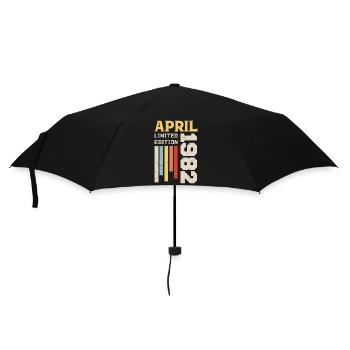 April 1982 - Birthday gift April 1982 April - Umbrella (small) - black - Front