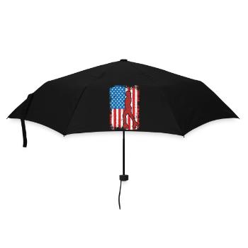 July 4 Roller Skating USA - Umbrella (small) - black - Front
