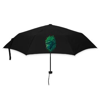 Cannabis Affe Unser Cannabis-affiger Style - Regenschirm (klein) - Schwarz - Vorne