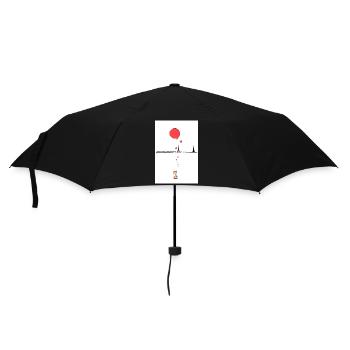 Cat Portrait - Umbrella (small) - black - Front