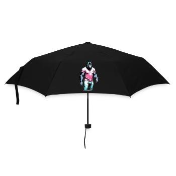 Gorille Cool - Parapluie standard - noir - Devant
