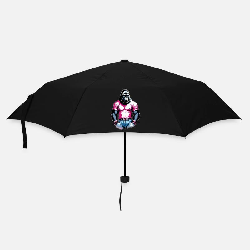 Boxing Gorilla Boxer - Umbrella (small) - black