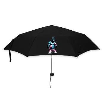 Boxe Boxeur Gorille - Parapluie standard - noir - Devant