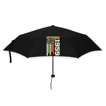September 1959 Birthday Gift September 1959 - Umbrella (small) - black - Front