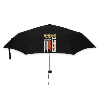 September 1955 September 1955 Birthday Gift - Umbrella (small) - black - Front