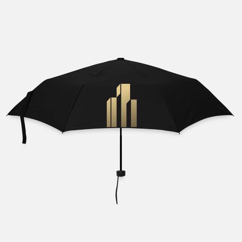 Logo de gratte-ciel - Parapluie standard - noir