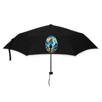 randonnée nature et montagne - Parapluie standard - noir - Devant