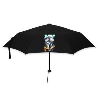randonnée nature et montagne - Parapluie standard - noir - Devant