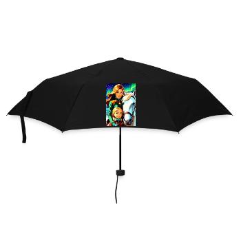 personalized design mother's gift - Umbrella (small) - black - Front
