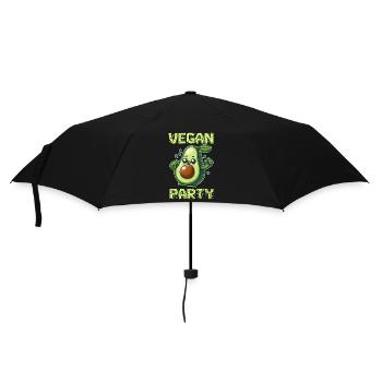 Fête végétalienne de l’avocat - Parapluie standard - noir - Devant