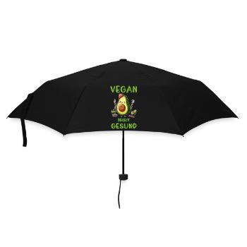 Soirée avocat végétalienne. Le véganisme n’est pas sain ! - Parapluie standard - noir - Devant