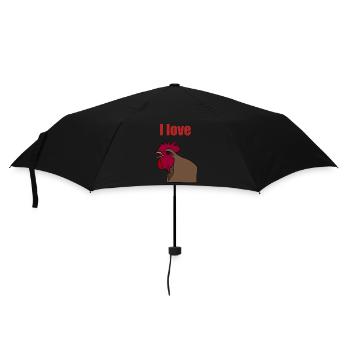 I love… - Regenschirm (klein) - Schwarz - Vorne