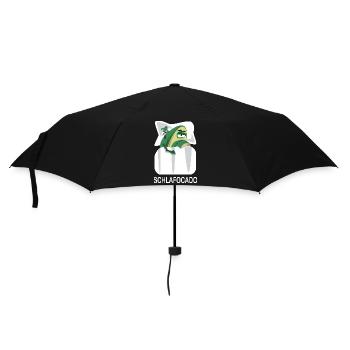 Schlafocado Avocado Schlafshirt offiziell lustig - Regenschirm (klein) - Schwarz - Vorne