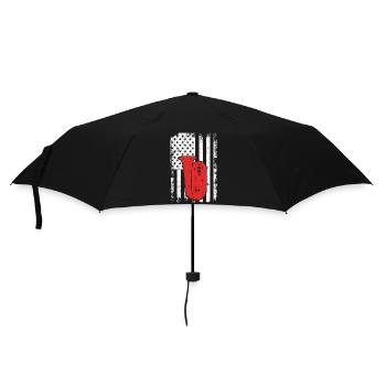 4th of July USA Tuba - Umbrella (small) - black - Front